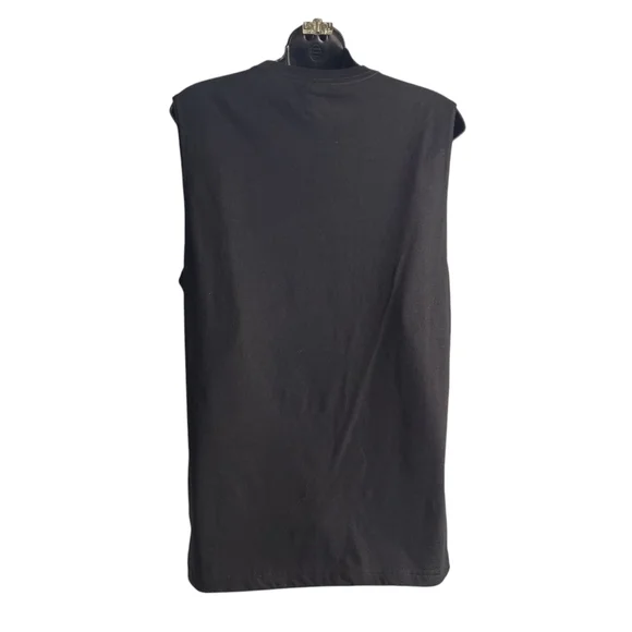 Celebrate Patriotic Motorcycle Shirt  Men's Black Sleeveless Eagle Skull Size S - Picture 2 of 6